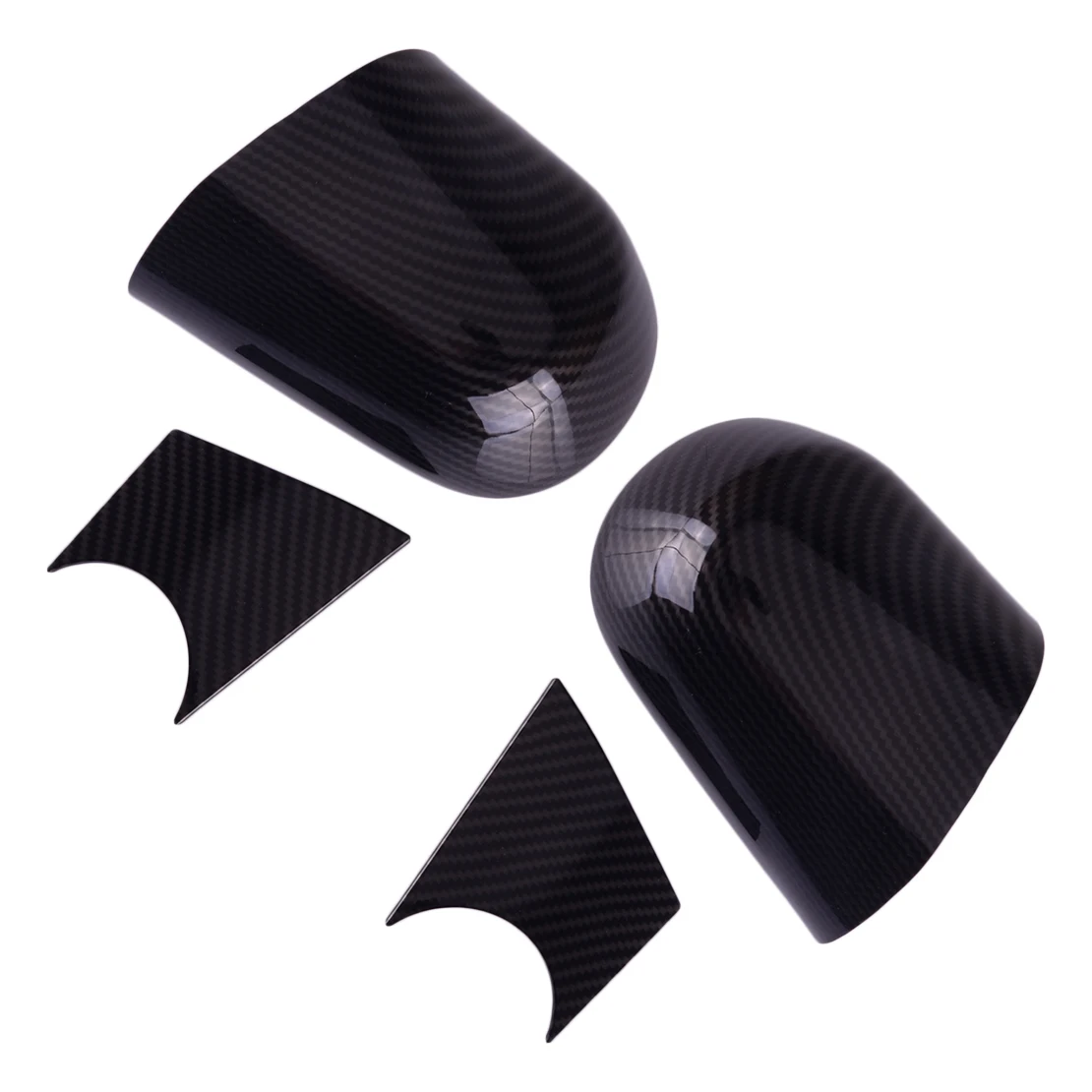 

1 Pair Car Side Rearview Mirror Base Cover Trim Black Carbon Fiber Style ABS Fit for Jeep Wrangler JL JT Gladiator 2018-2022