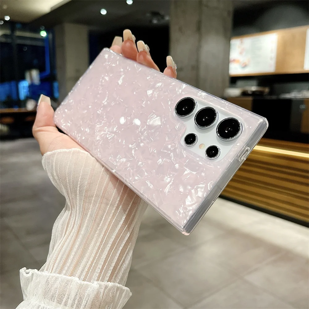 Glitter Dream Shell Marble Soft Silicone Phone Case Cover