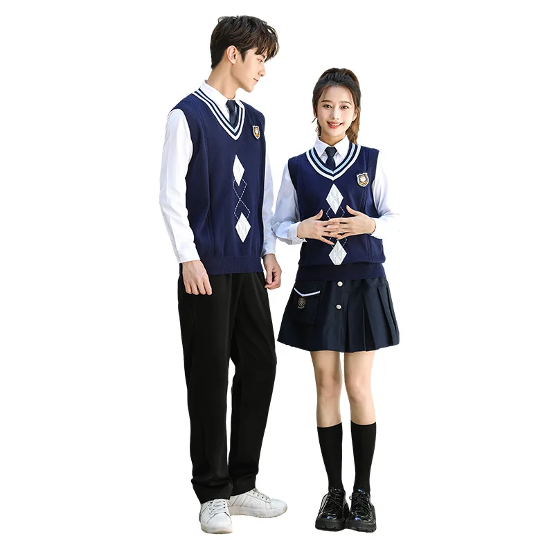 c016-school-uniform-set-primary-secondary-students-vest-three-piece-college-students-style-class-jk-clothes-wholesale