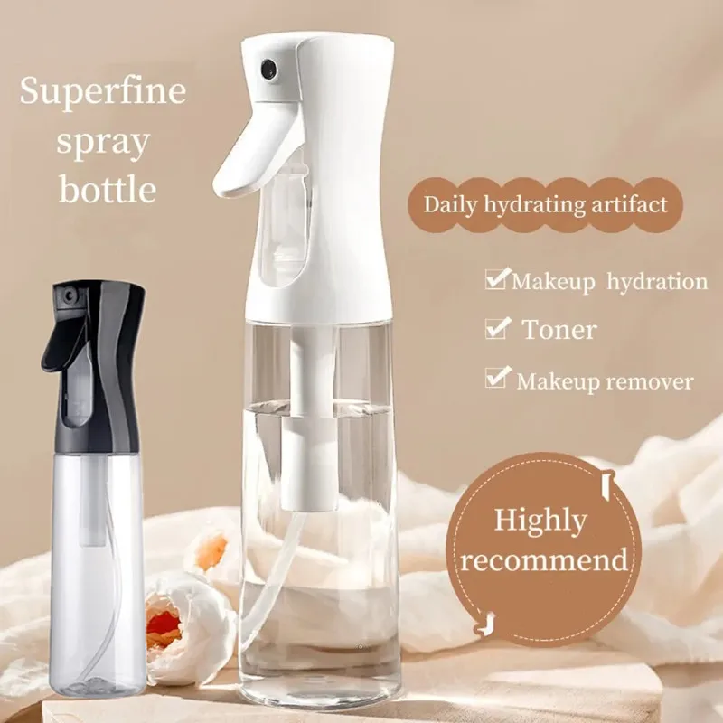 

200ml/300ml Press Spray Bottle Continuous High Pressure Toner Emulsion Essence Bottled Ultra-fine Atomized Disinfection Sprayer