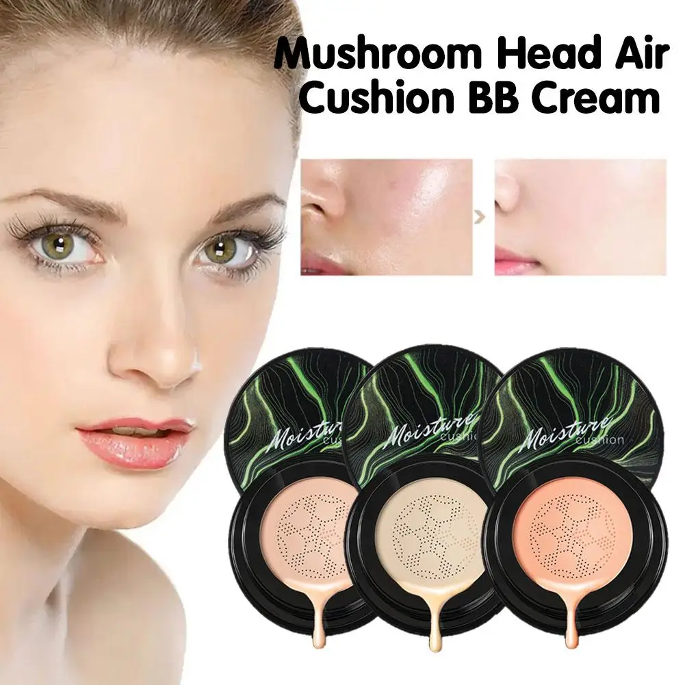 

Mushroom Head Cushion BB Cream Foundation Oil-control Up Whitening Concealer Waterproof Make permeable Moisturizing Q1V4