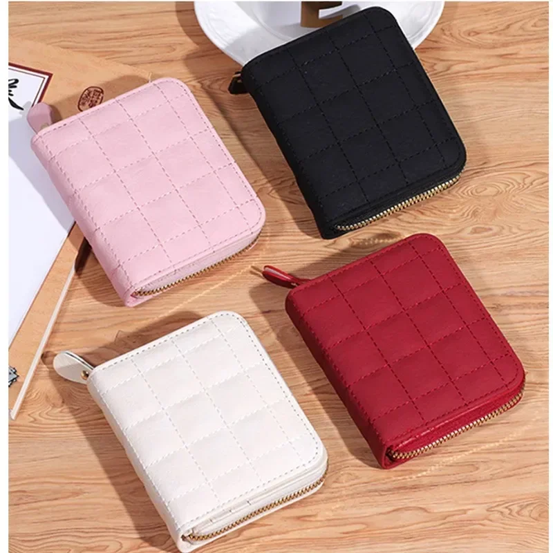 

Женский кошелек, короткий Многофункциональный кошелек, новая модная сумка-клатч с одной молнией для карт, кошельки для женщин