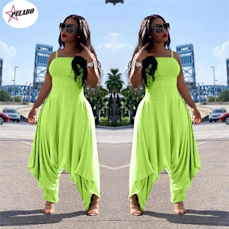 

PULABO Casual Loose Jumpsuit Women Rompers Fashion Summer Overalls for Women Long Baggy Pants One Piece Jumpsuit Dropshipping