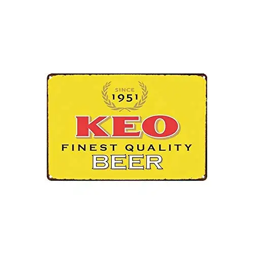 

Keo Beer Metal Tin Signs 12x16 Inch Wall Decor Kitchen