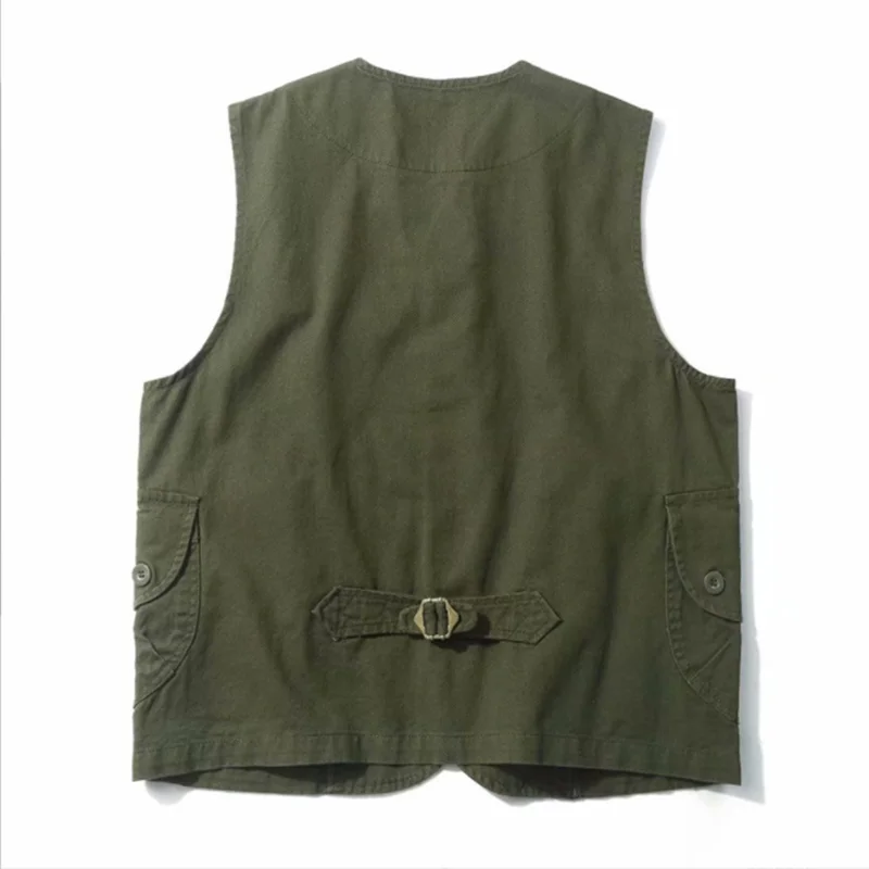 Monochromatic Continuous Vest Women, Work Clothes Outdoor Travel Walking Hiking Student Draw Service Wash More Pocket Straps