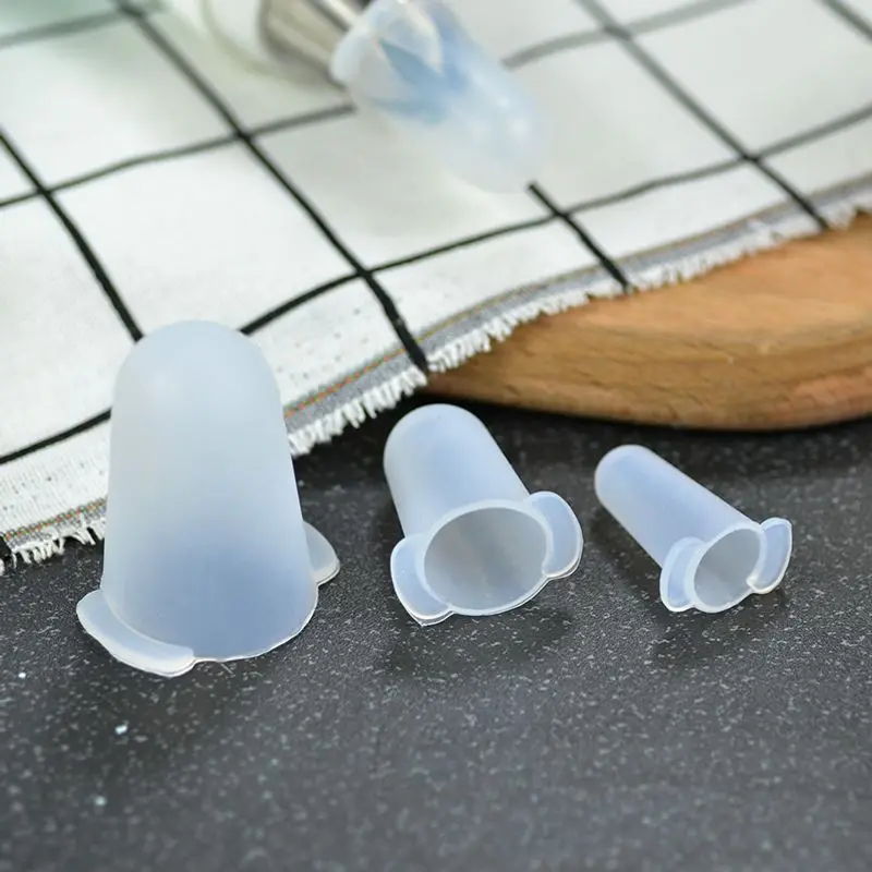 Cake decorating tip set 1pc silicone piping tip cover decorating tips pastry bags icing tubes cover set cake sugarcraft fondant pastry tools S M L