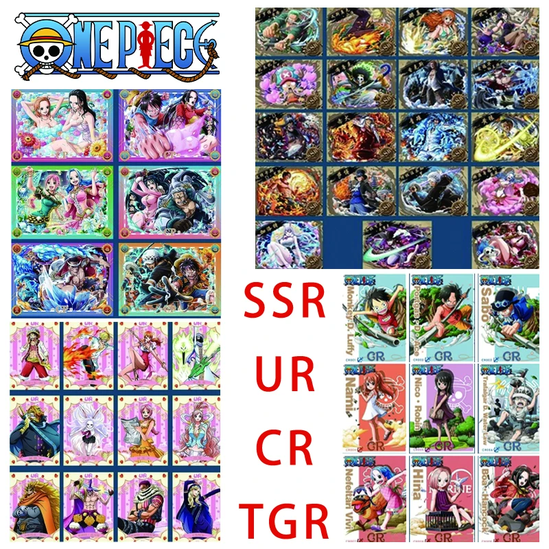 

One Piece Anime Characters Cp-Ssr-Ur-Series Monkey D Luffy Nami Shirahoshi Collectible Cards Children's Toys Birthday Gifts