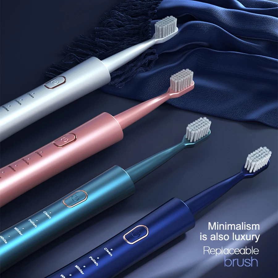 Electric Toothbrush Adult Male and Female Hollow Cup Motor Type-c Charging 5-gear Mode Sonic
