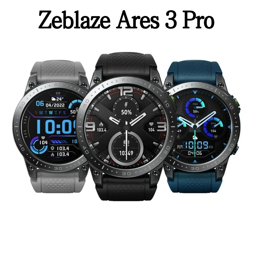 

Новинка, спортивные часы Zeblaze Ares 3Pro, 400 мАч, дисплей AMOLED, голосовые вызовы, водонепроницаемые, 100 + спортивные режимы, монитор здоровья, умные часы