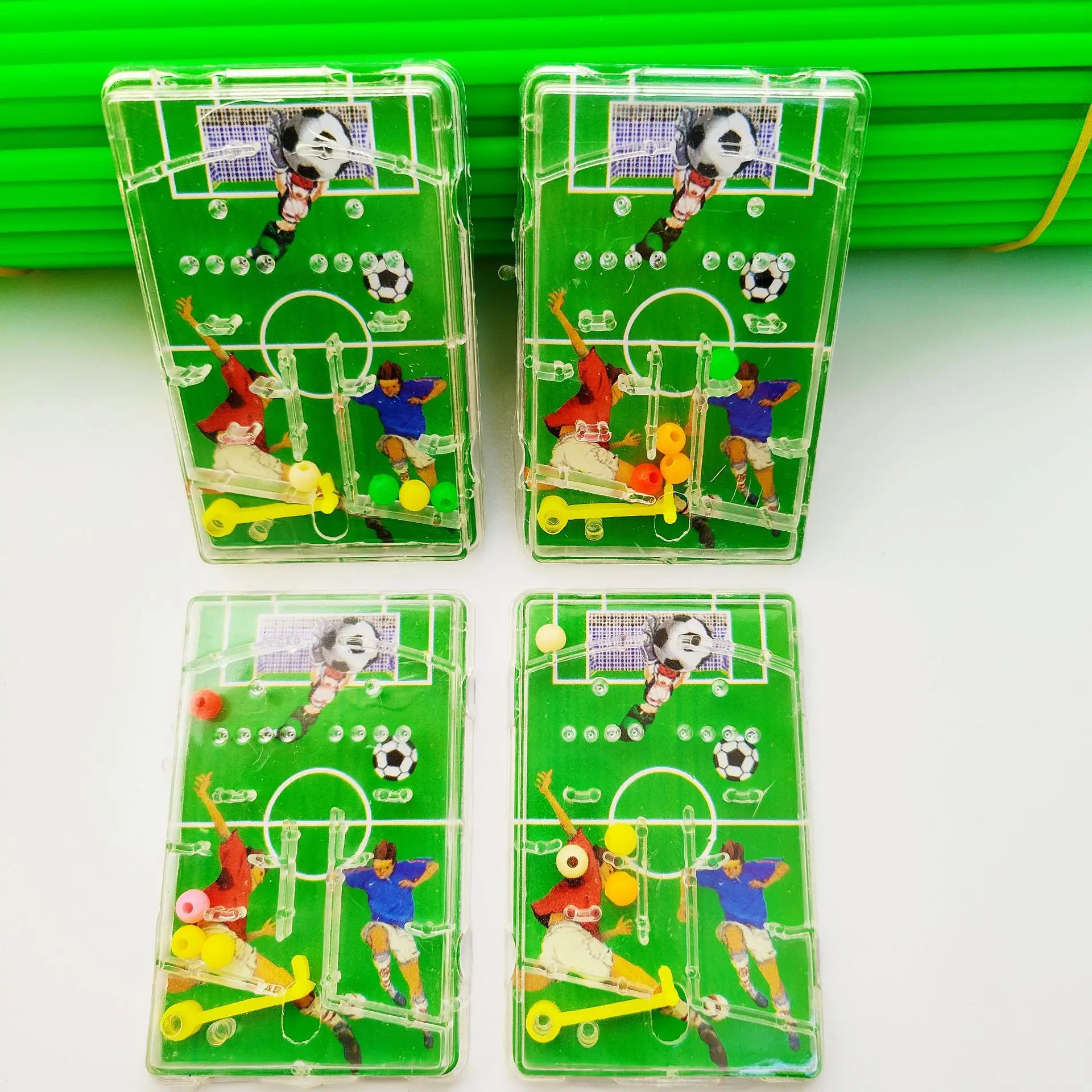 6PCS Soccer Table Football Maze Game For Kids Early Educational Toy Football Theme Birthday Party Decor Girls Boys Favors Gifts