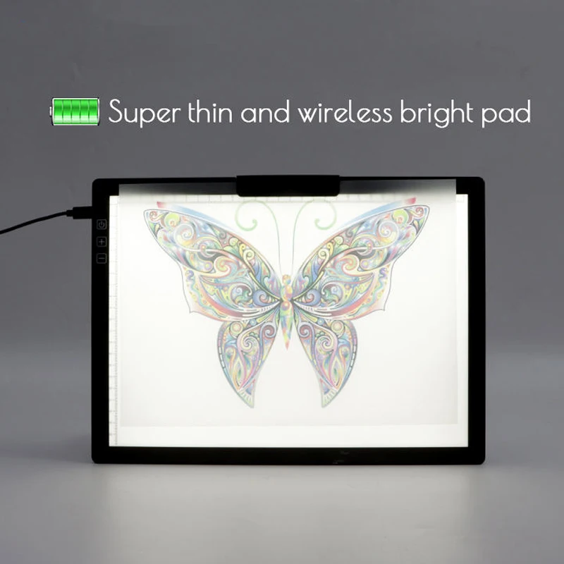 A3/A4 Light Pad Wireless Battery Powered Light Box Artcraft Tracing Pad  Rechargeable Light Board for Artists Drawing X-ray - AliExpress