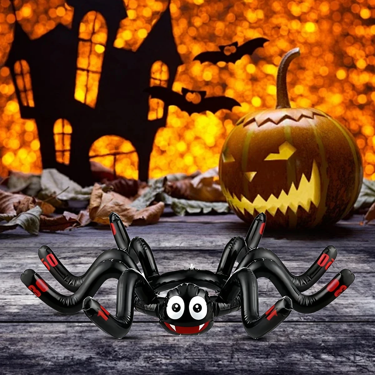 Inflatable Spider prank toy set-perfect choice for adult parties and events, durable PVC material, no need for power supply