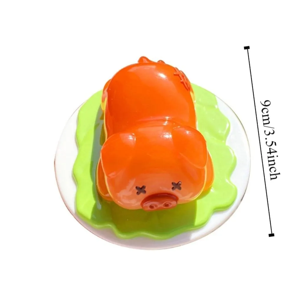 PVC Uv Color Change Ornament Pig Handicraft Roast Duck Decoration Statue Funny Doll Color Changing Duck Figurine