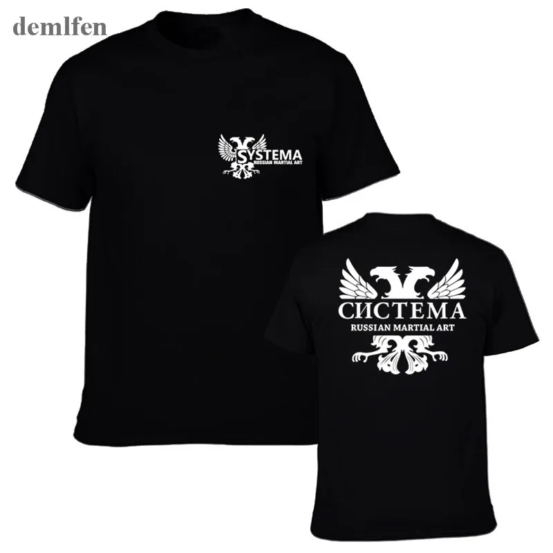 New Systema Spetsnaz Russian Army Martial Art Hand To Hand Combat T-shirt Men's Tops Tees Man Cotton T Shirt