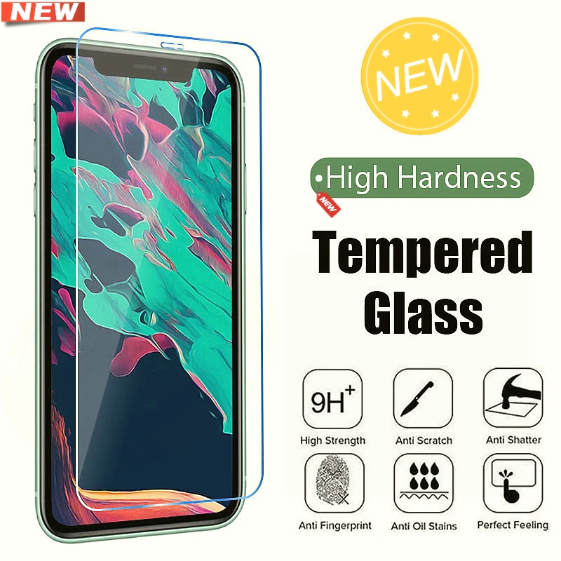 

9D Tempered Glass for iPhone 13 12 11 Pro Max Screen Protector for iPhone 13 12 Mini X XR XS Max 7 8 Plus Glass