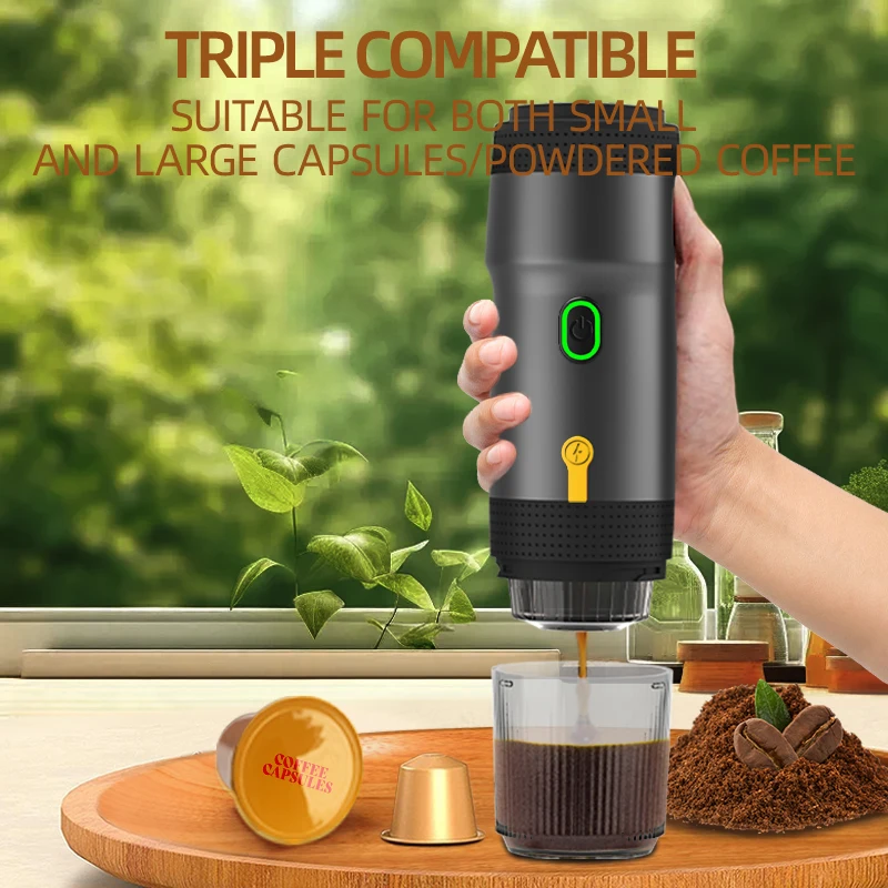 Portable Fully Automatic Espresso Capsule Coffee Machine For Large and Small Capsules Of Coffee Powder Electric Coffee Machine 5