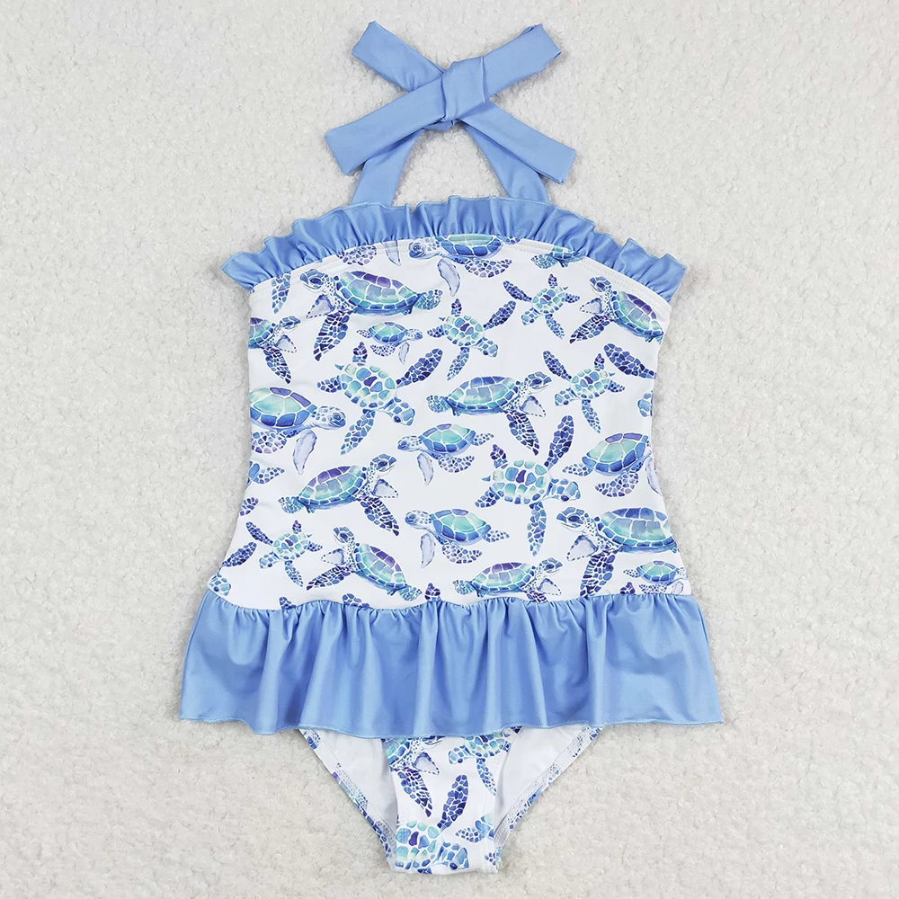 Boutique Baby Boys Trunks Sea Turtles Swim Trunk Swimsuits Kids Sibling Clothing Girls Boys Outfits Fashion Girls Swimsuits New 3