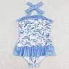 Boutique Baby Boys Trunks Sea Turtles Swim Trunk Swimsuits Kids Sibling Clothing Girls Boys Outfits Fashion Girls Swimsuits New 3