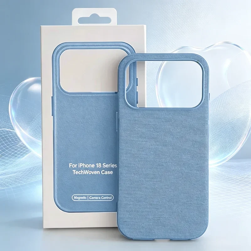Premium Woven Texture Magnetic Phone Case - Shockproof & Charging Cover