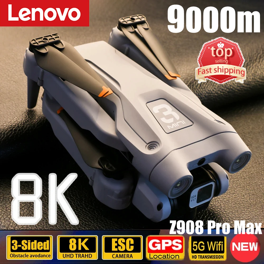 

Дрон Lenovo Z908 Pro Max, 8K, GPS, Двойной HD бесщеточный мотор