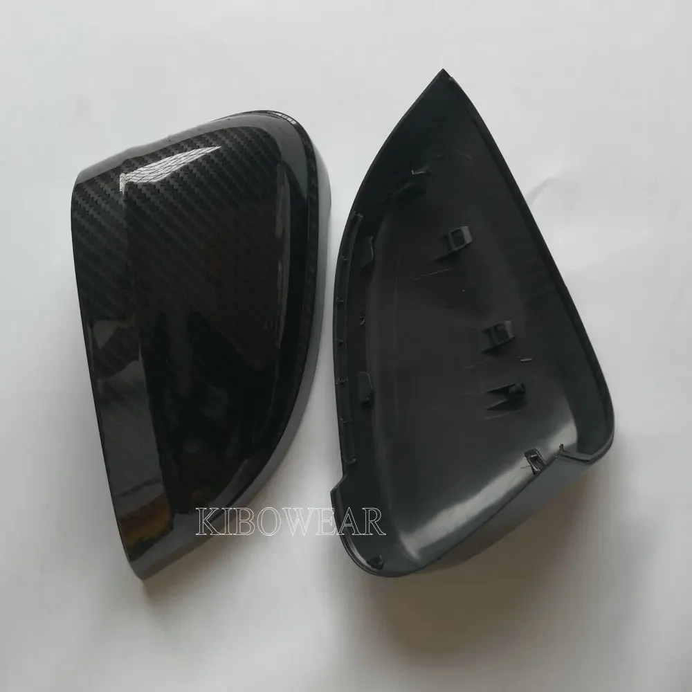 2pcs Kibowear For Audi A4 A5 B9 Side Wing Mirror Caps (Carbon Look) 2017 2018 2019 S4 S5 RS5 allroad Quattro replace Covers