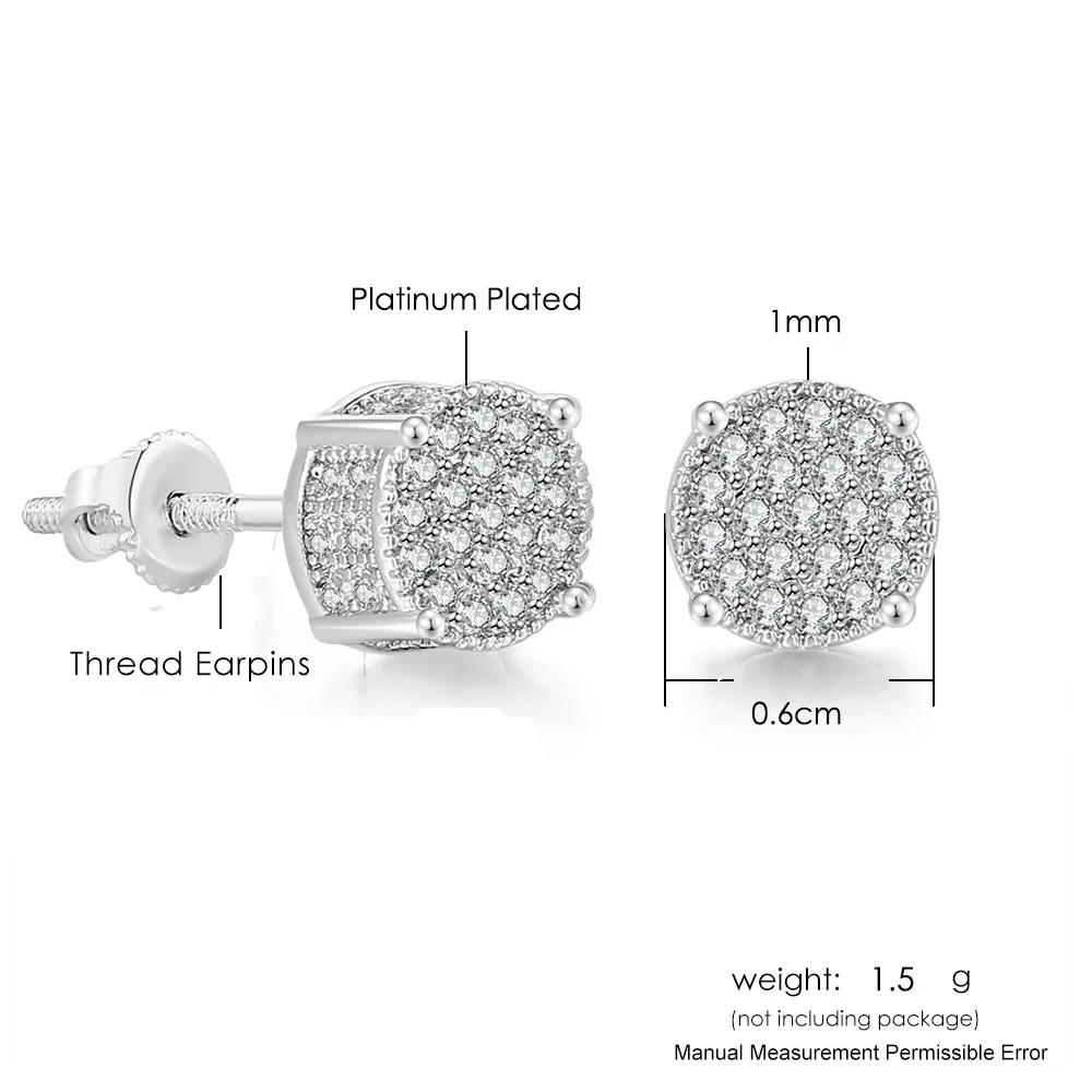 Acquista Orecchino Da Donna Orecchio In Taglio Rotondo 0.5 Carati , Oro - Foto 11