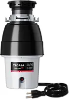 3/4 HP Corded Garbage Disposal for Kitchen Sinks, Continuous Feed Food Waste Disposer, Sound Reduction, Power Cord Includ 1