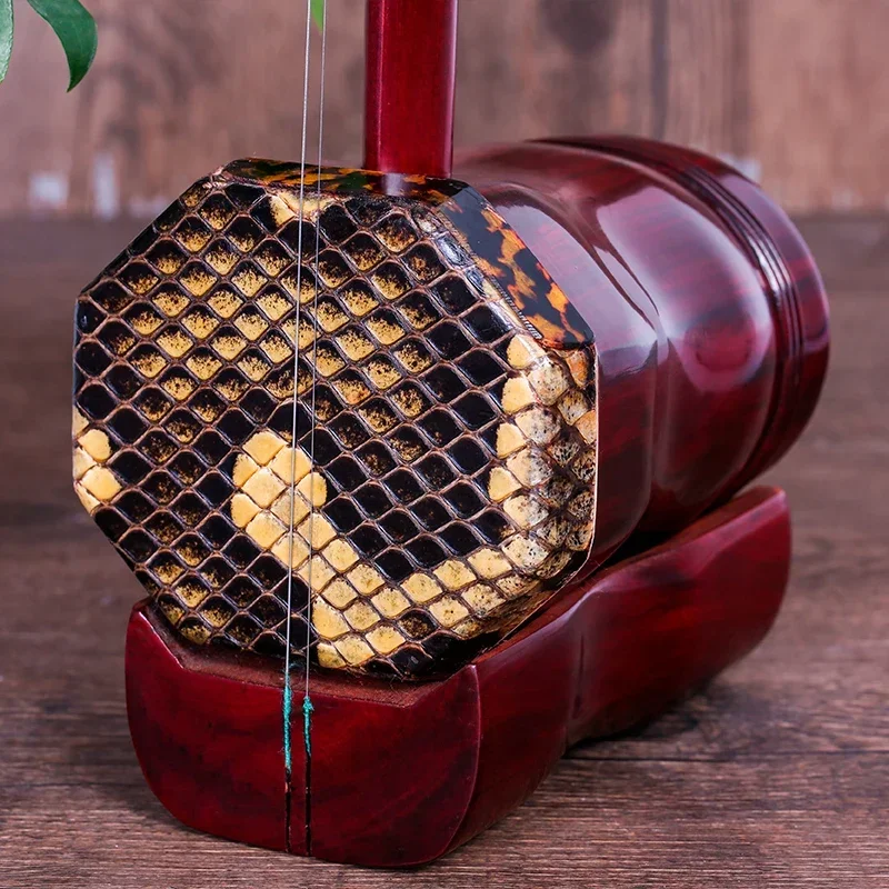 Red sandalwood octagonal Erhu African lobular red sandalwood / rosewood erhu