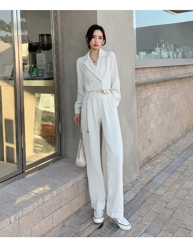 Chanel Suit Spring and Autumn 2022 New Women's Fashionable French Style  Temperament Socialite High-End Wide-Leg Pants Two-Piece Set