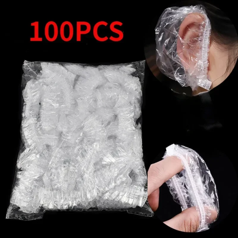 Disposable Ear Covers 50/100pcs Hair Dyeing & Shower Ear Protectors for Hairdressing Salon Barber & Bath