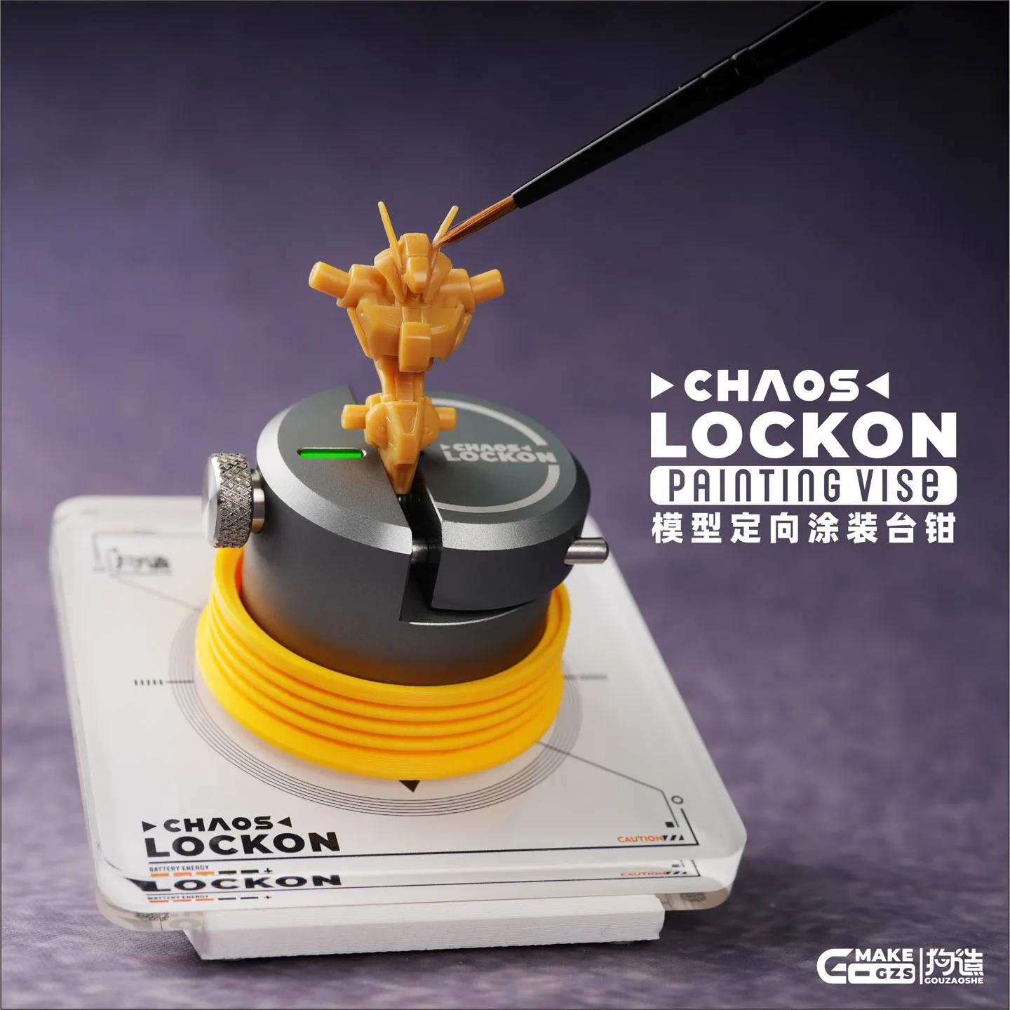 GZS Studio CHAOS 회전식 페인팅 바이스 30개 포함 °   60 °   모델 구축 취미 도구용 고정 각도 자기 방향 베이스