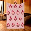 Teletubbies Cotton Blanket Throw Thick Blanket for Winter Fluffy Plaid Home and Decoration Warm Winter Blankets for Sofa Knee & 1