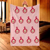 Teletubbies Cotton Blanket Throw Thick Blanket for Winter Fluffy Plaid Home and Decoration Warm Winter Blankets for Sofa Knee & 1