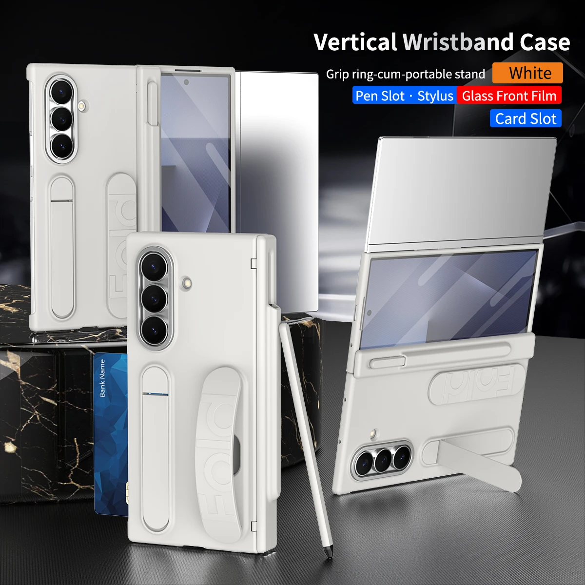 Enhanced Protective Hard Case with Wrist Strap and Stand