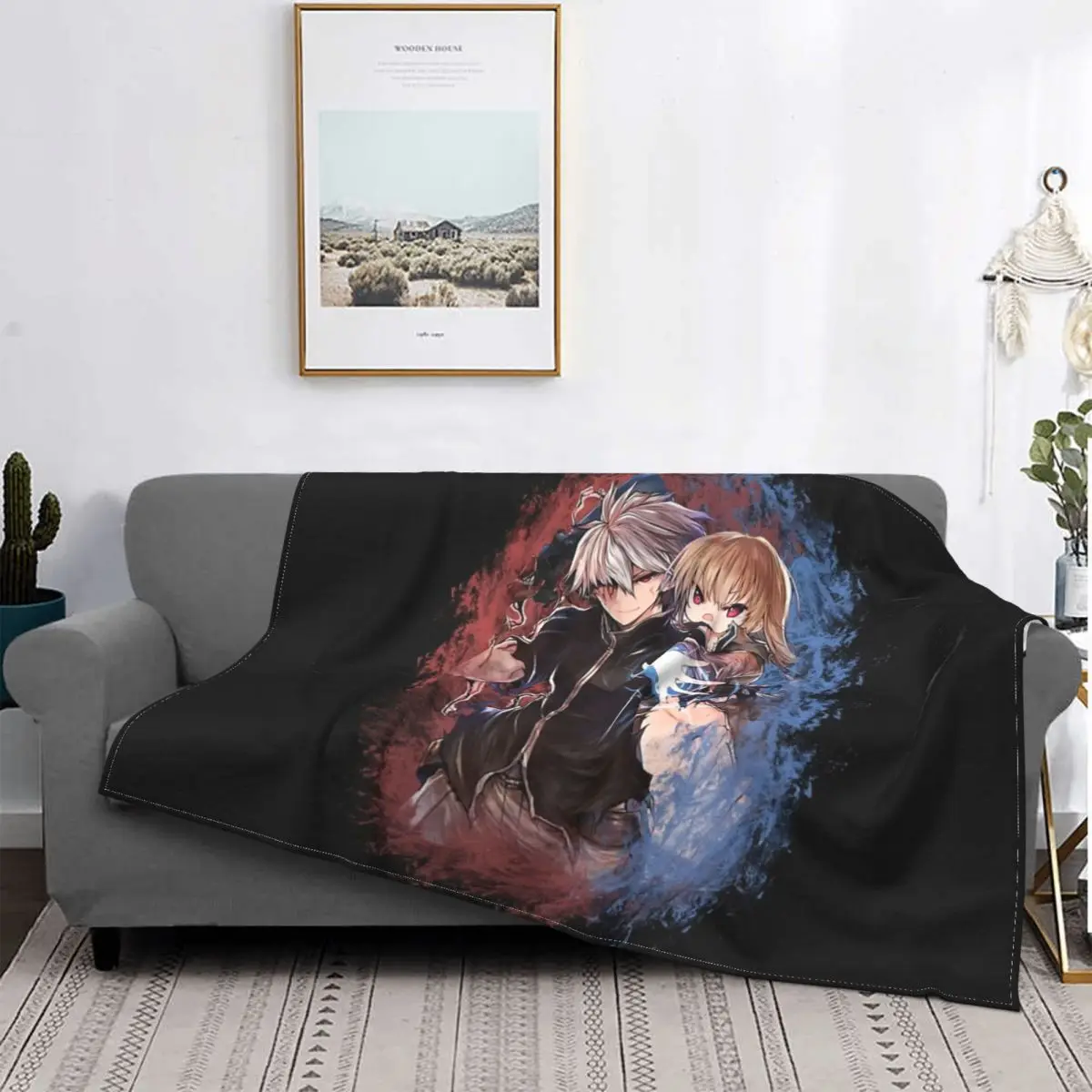 

Nagumo Yue Anime Gifts Idea Flannel Throw Blankets Arifureta Nagumo Hajime Blankets Bedding Car Lightweight Thin Bedroom Quilt