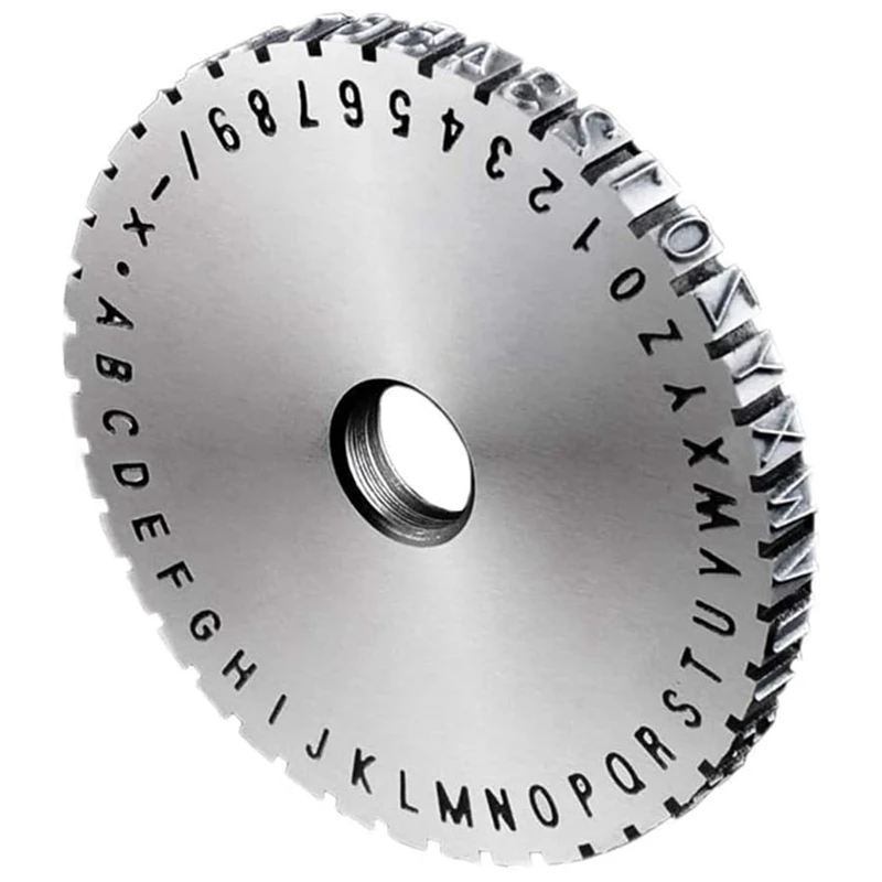 WISH Manual Marking Steel Stamp Wheel Accessories For Nameplate Metal Label Stamping Printer Machine