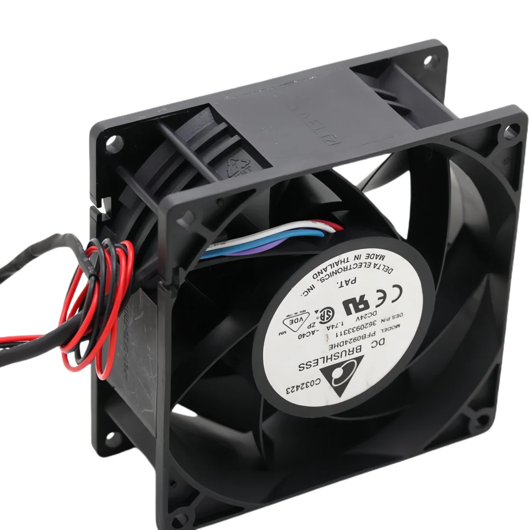 델타 PFB0924DHE 92mm X 92mm X 38mm 1.74A 8000RPM 용접기 서버 냉각 팬용 고속 DC 24V 팬 3620927311