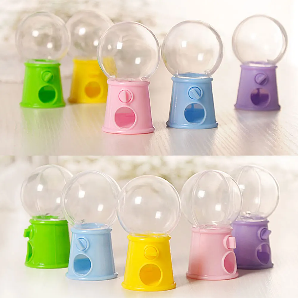 12 Pcs Macchina Candy Gumball Dispenser Catcher Gum Bubble Party Vending Afferrando Claw Box Bank Jelly Favor Easter Grabber Tiny