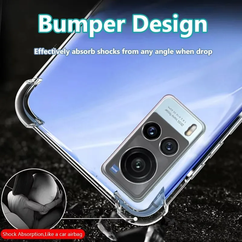 Enhanced Clear Shockproof Silicone Phone Case - Soft Transparent Protective Cover