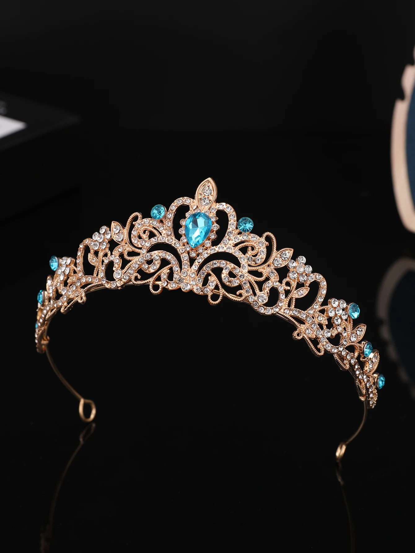 Prinzessin Strass Krone Mädchen Kopfschmuck High-End Temperament Haarband für Kinder Leistung und Geburtstag Haar Zubehör – Detail 12