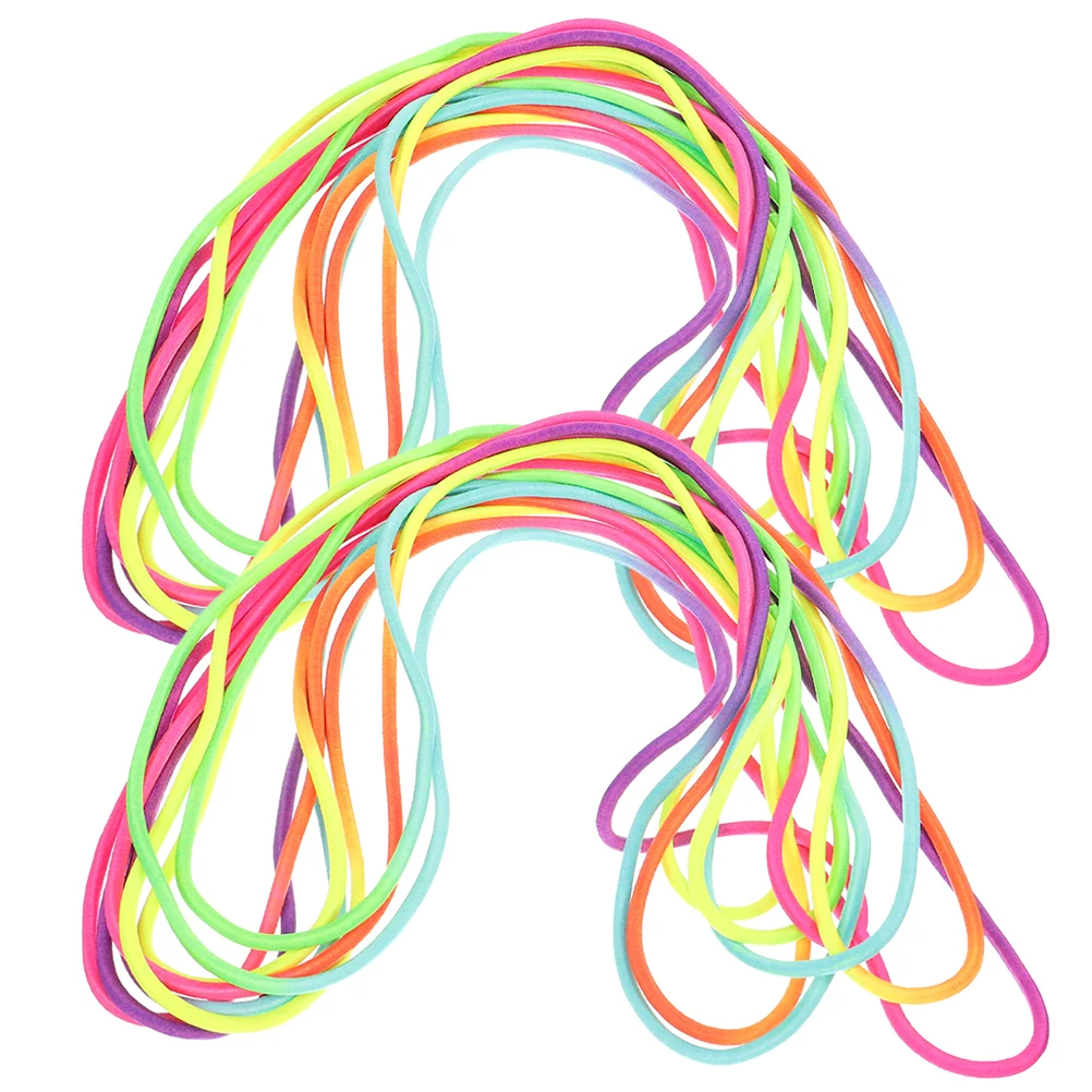 

2 Pcs Rubber Band Jump Rope Kids Toy Fitness Jumping Exercise Ropes Adults Skipping Nylon Training
