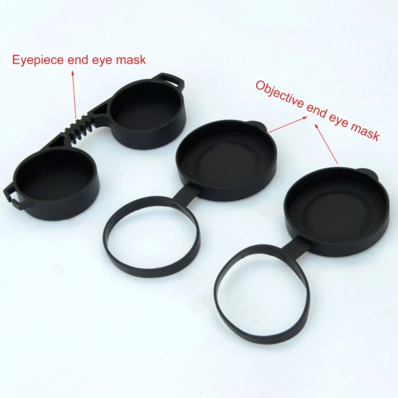 F68D Protections Access Silicone Binoculars Eyepiece Lens Cover for 42 45mm 62 65mm Lens