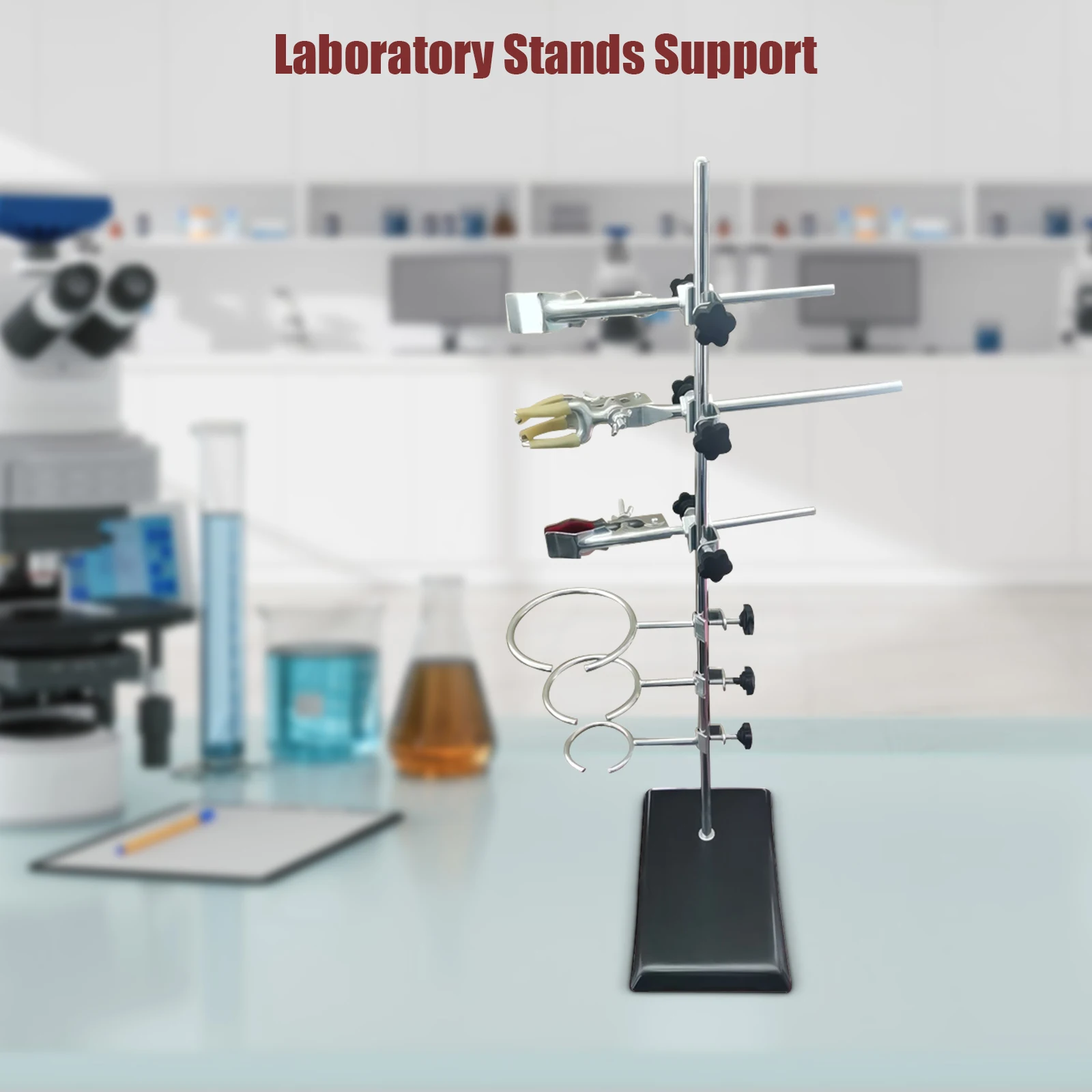 

Laboratory Stands Support Sets Lab Clamp Flask Clamp Condenser Clamp Stands 600mm
