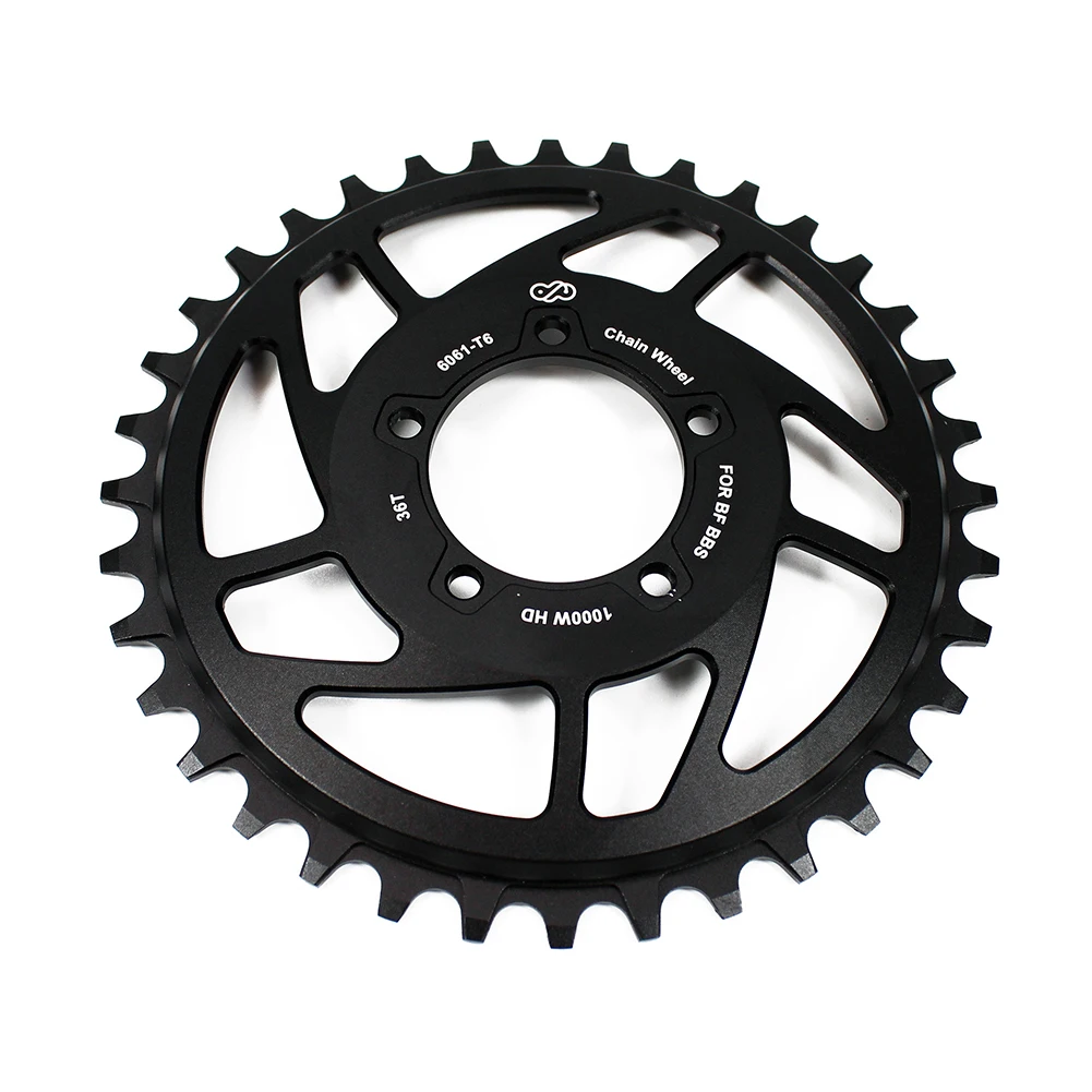 

Ride With Confidence 36T Ebike Chainring Wheel for Bafang Midder Motor48V 52V 1000WHD Sturdy Aluminum Alloy