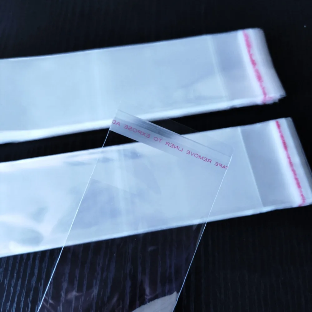200 Stück hochwertige, wiederverschließbare, selbstklebende Beutel aus transparentem Kunststoff, Kunststoff-Kekstüten, Verpackungsbeutel für Stifte, Schmuck, Süßigkeiten – Detail 7