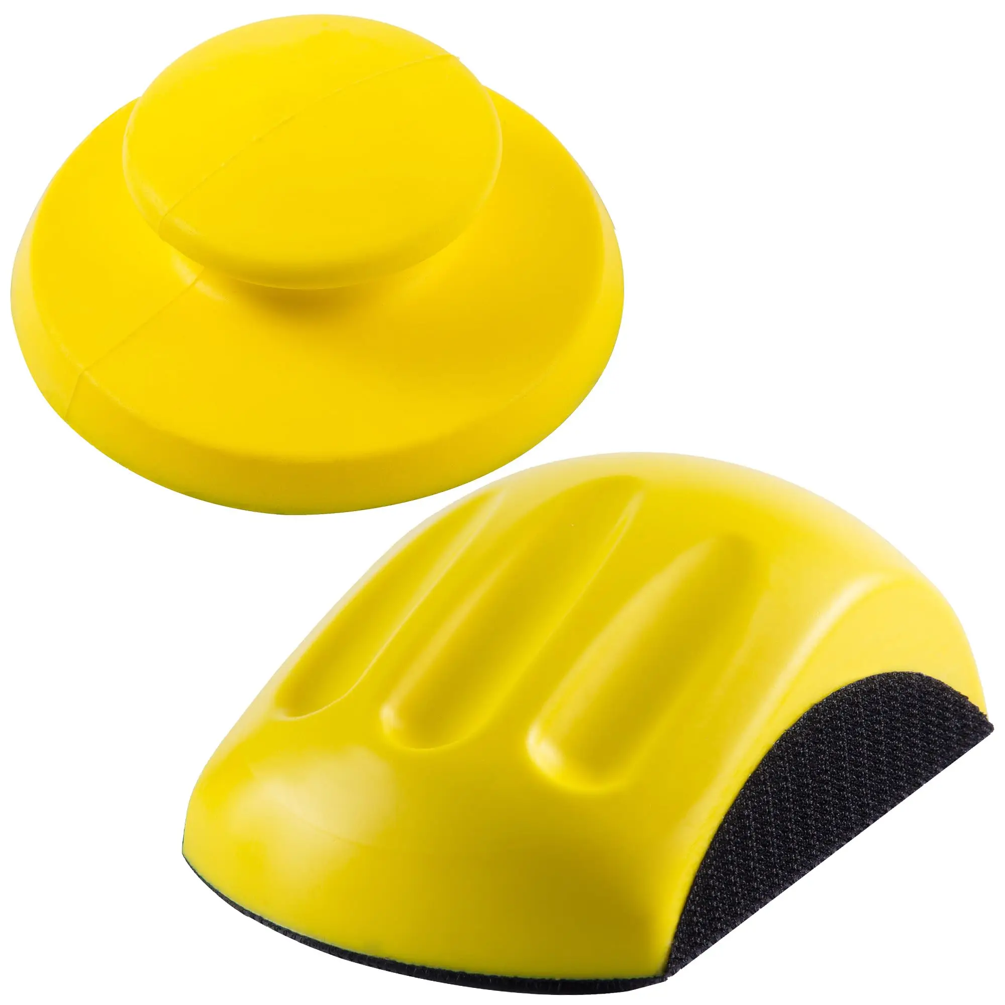 5/6 Zoll Klett-Handschleifblock, 1/2 Stück Maus- und runder Schleifhalter für Holzbearbeitung, Hakenträger-Schleifpapierhalter – Detail 1