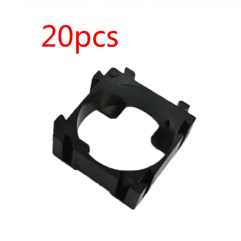 

20Pack 18650 Battery Holder Bracket Cell Safety Anti Vibration Plastic Cylindrical Brackets For 18650 Lithium Batteries