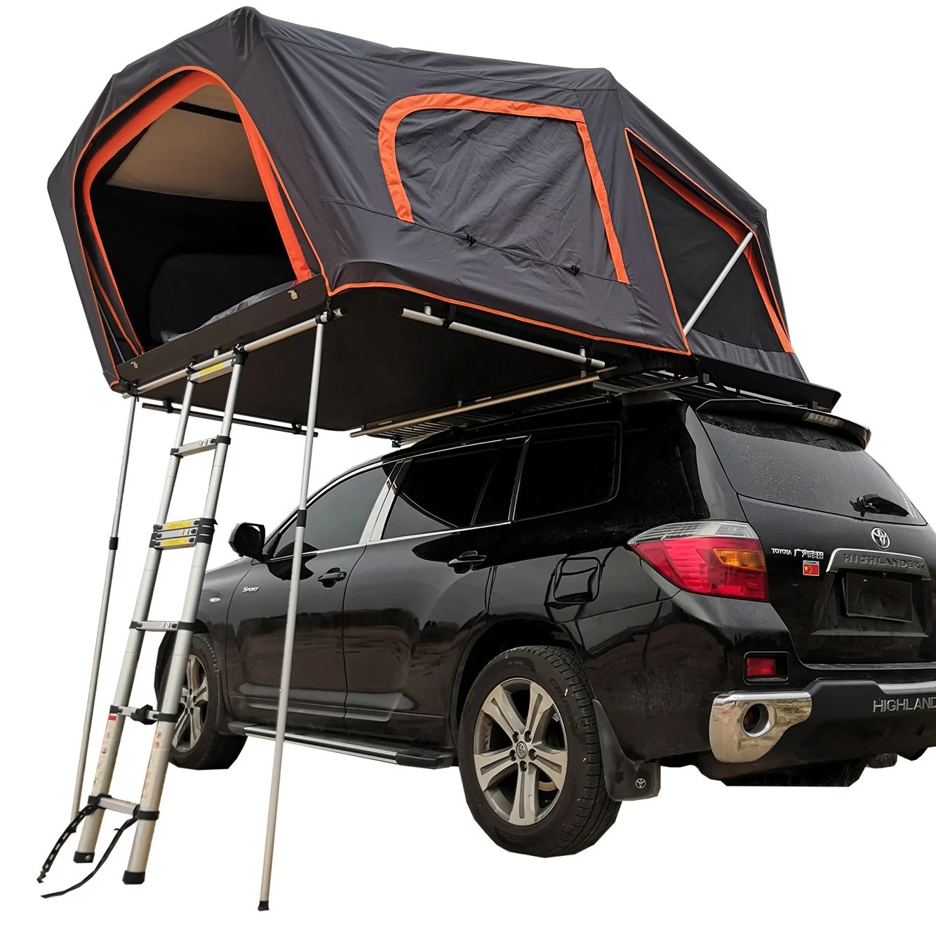 

4 person camping SUV hard shell car roof top tent hard shell rooftop tent for sale with annex canopy awning