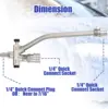 Dual Purpose Switch Spliter Snow Foam Dual Gun Pressure Washer 1/4" Quick Connect and 5 Nozzles Sprayer For Wash Gun 2