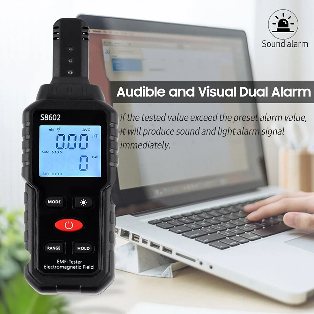 3 In 1 EMF Meter Electromagnetic Field Radiation Detector EMF Tester For Home EMF Detector Ghosts Hunting Device 2